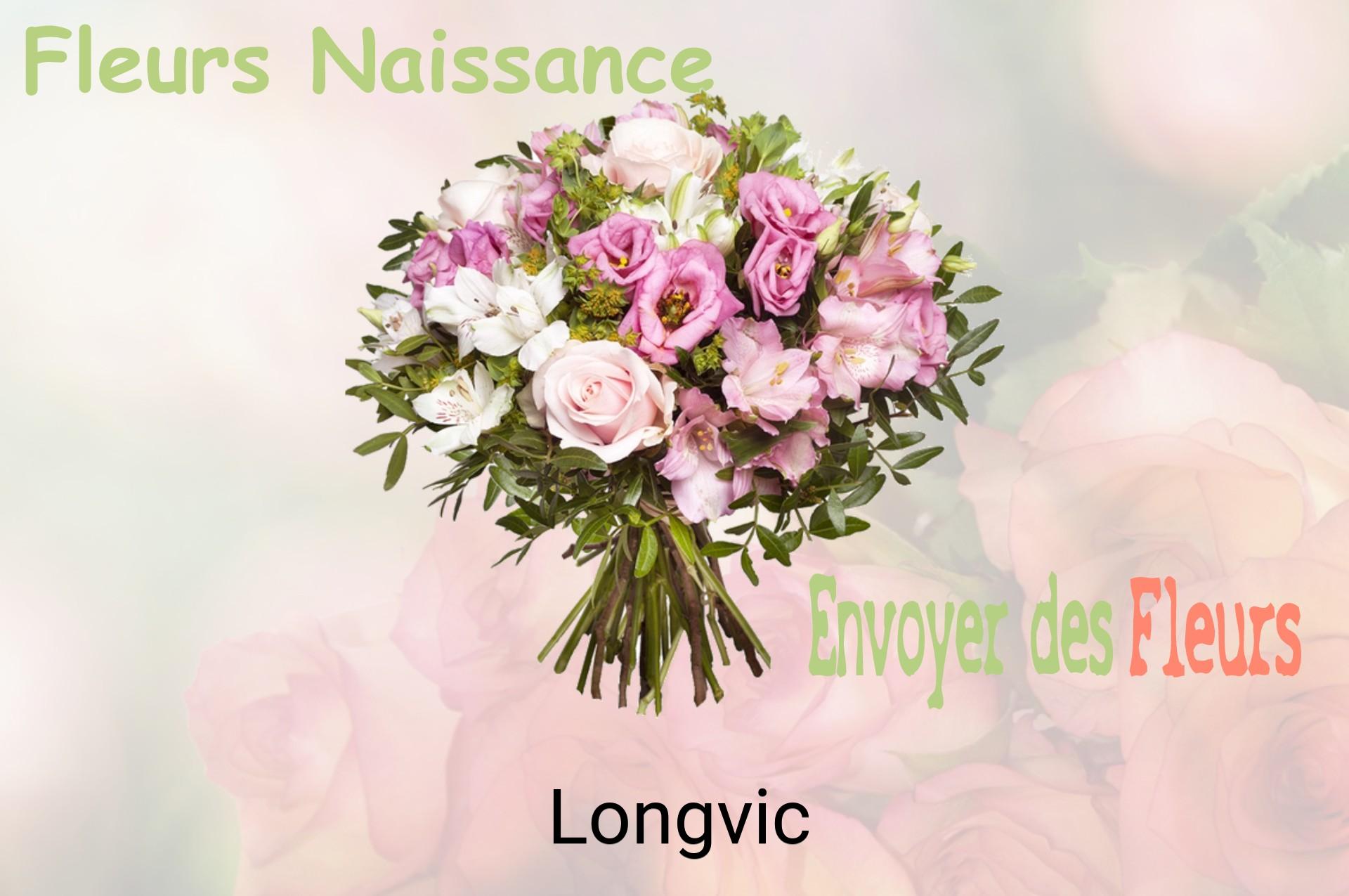Bouquet de fleurs de naissance livré à Longvic