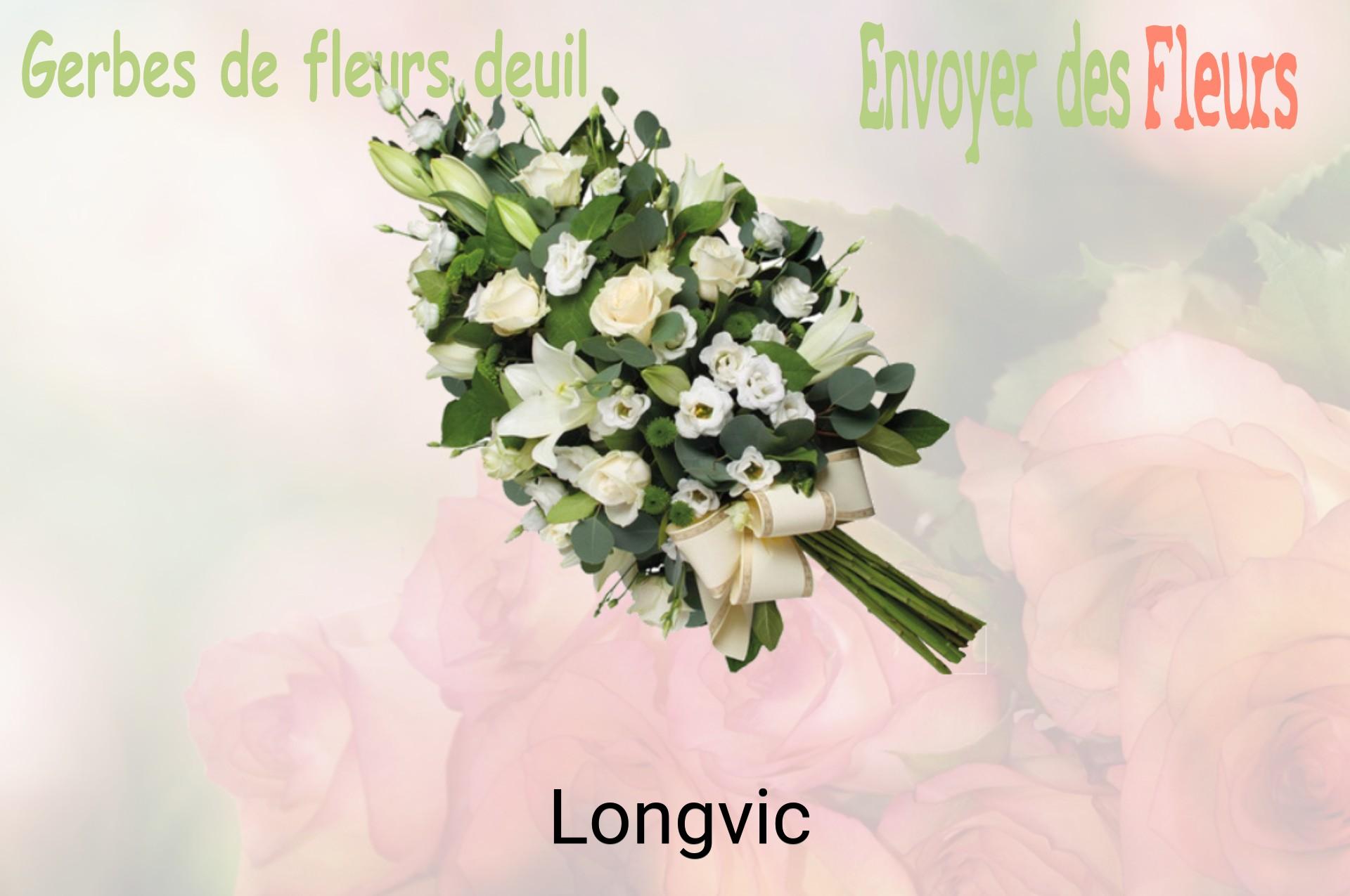 Gerbe de fleurs de deuil livrée à Longvic